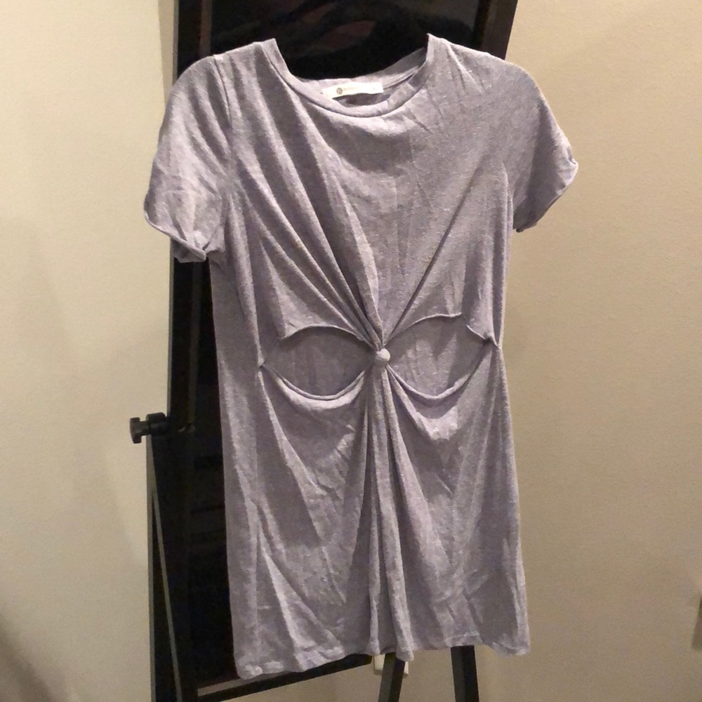 T-Shirt Dress with Cutouts